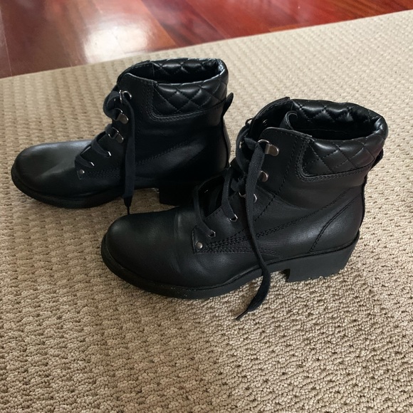 Steven Madden Lace-Up Boots - Picture 2 of 5